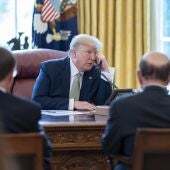 El presidente de EEUU, Donald Trump, en una imagen de archivo en el Despacho Oval
