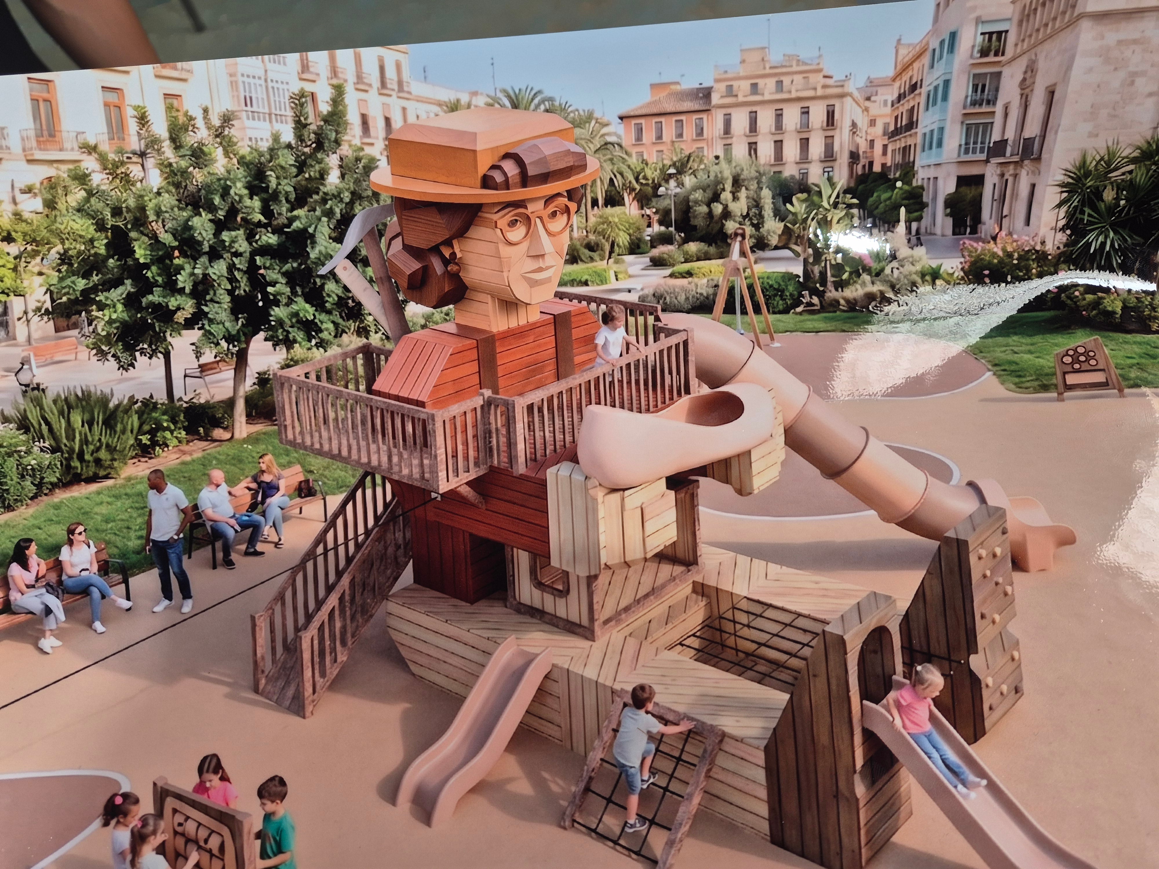 Petrer pone en marcha una zona de juegos infantiles con materiales reciclados del calzado Petrer pone en marcha una zona de juegos infantiles con materiales reciclados del calzado
