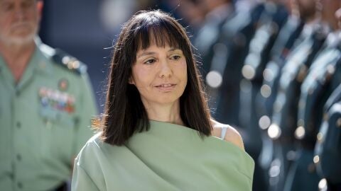 La directora general de la Guardia Civil, Mercedes Gonz&aacute;lez, durante el acto oficial de relevo de mando y asunci&oacute;n del cargo, en la sede de la Comandancia de la Guardia Civil, a 27 de mayo de 2026, en Madrid (Espa&ntilde;a). 