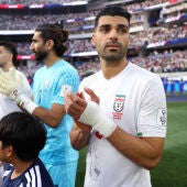La selección de Irán antes de su primer partido del Mundial 2026, con Mehdi Taremi a la cabeza.