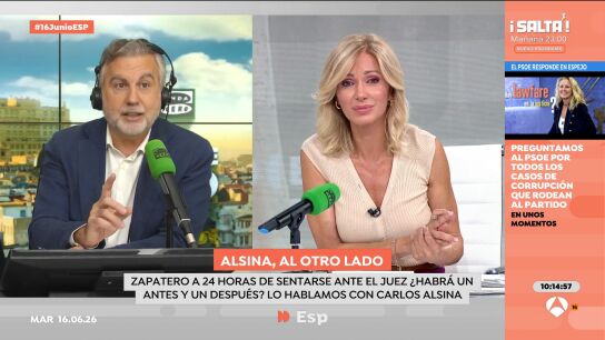 Alsina ve como una "consecuencia l&oacute;gica" que el PSOE sea imputado en el caso de las cloacas: "Tiene el derecho de poder defenderse"