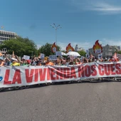 Imagen de la manifestación del 24 de mayo de 2026 a favor de regular el acceso a la vivienda. Imagen de la manifestación del 24 de mayo de 2026 a favor de regular el acceso a la vivienda.