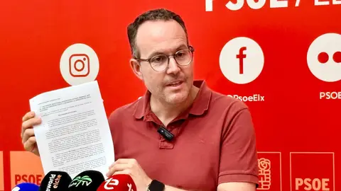 Héctor Díez, portavoz del PSOE en el Ayuntamiento de Elche. Héctor Díez, portavoz del PSOE en el Ayuntamiento de Elche.