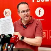 Héctor Díez, portavoz del PSOE en el Ayuntamiento de Elche.