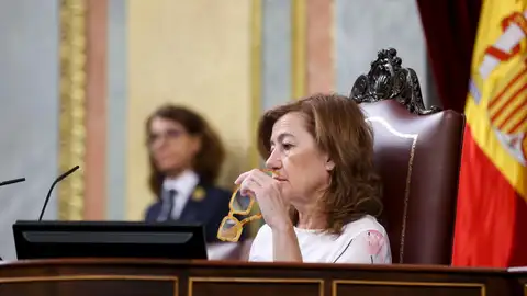 La presidenta del Congreso, Francina Armengol, durante el pleno del Congreso de los Diputados celebrado este martes, en Madrid. La presidenta del Congreso, Francina Armengol, durante el pleno del Congreso de los Diputados celebrado este martes, en Madrid.