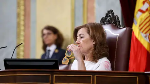 La presidenta del Congreso, Francina Armengol, durante el pleno del Congreso de los Diputados celebrado este martes, en Madrid. La presidenta del Congreso, Francina Armengol, durante el pleno del Congreso de los Diputados celebrado este martes, en Madrid.
