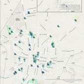 Mapa de refugios climáticos y fuentes Mapa de refugios climáticos y fuentes