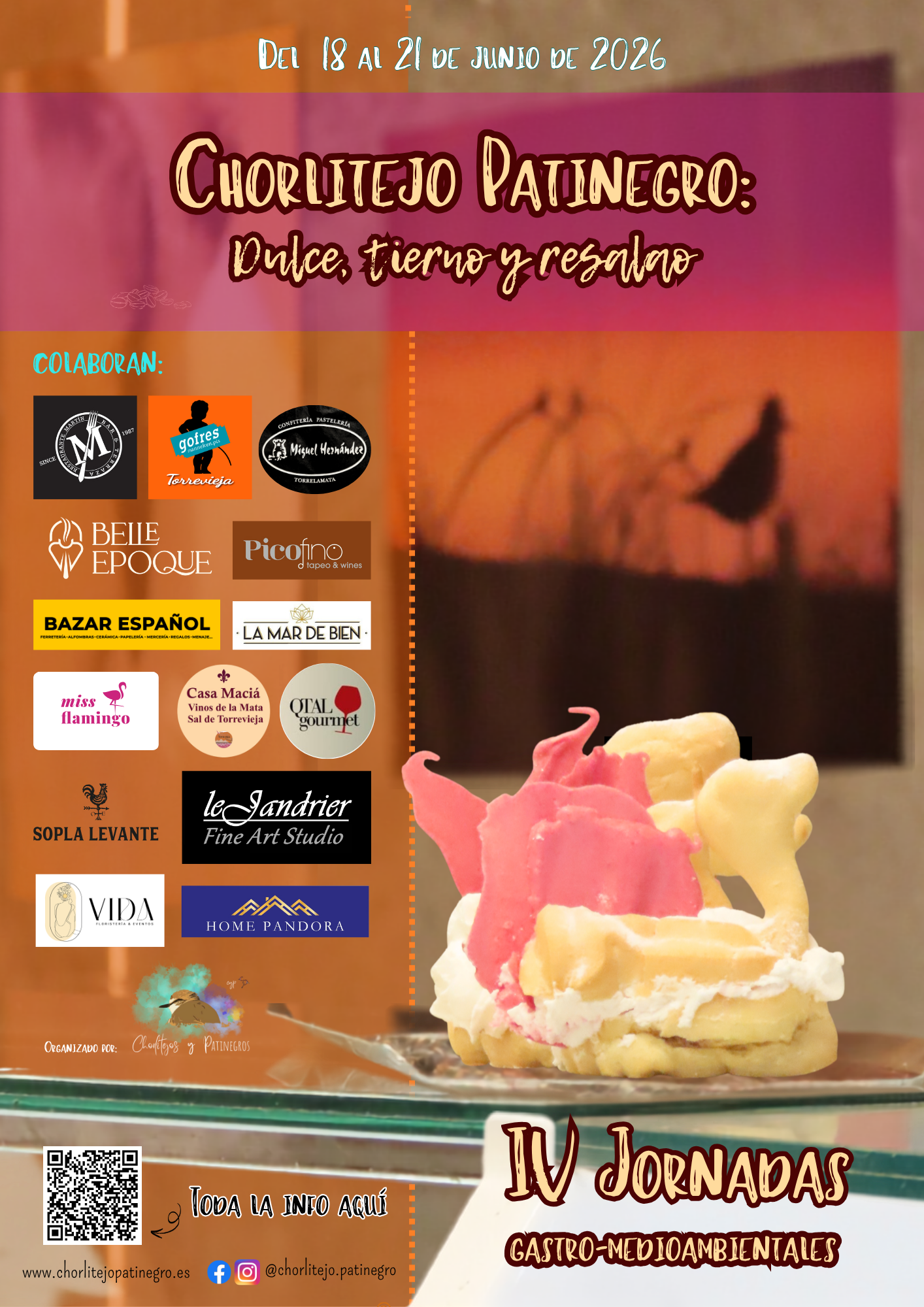 Gastronomía y protección del medioambiente se unen en las IV Jornadas 'Chorlitejo Patinegro: Dulce, Tierno y Resalao' Gastronomía y protección del medioambiente se unen en las IV Jornadas 'Chorlitejo Patinegro: Dulce, Tierno y Resalao'