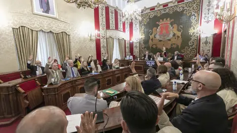 La votación unánime en el Salón del Pleno La votación unánime en el Salón del Pleno