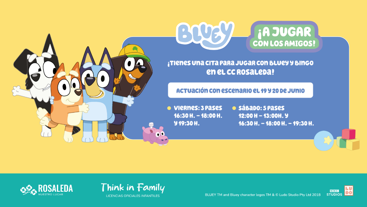 Málaga se llena de diversión en junio con la llegada de Bluey y Bingo a Rosaleda Málaga se llena de diversión en junio con la llegada de Bluey y Bingo a Rosaleda