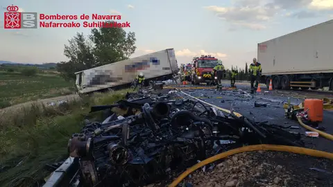 Una persona fallecida y otra herida tras una colisión en Murchante Una persona fallecida y otra herida tras una colisión en Murchante