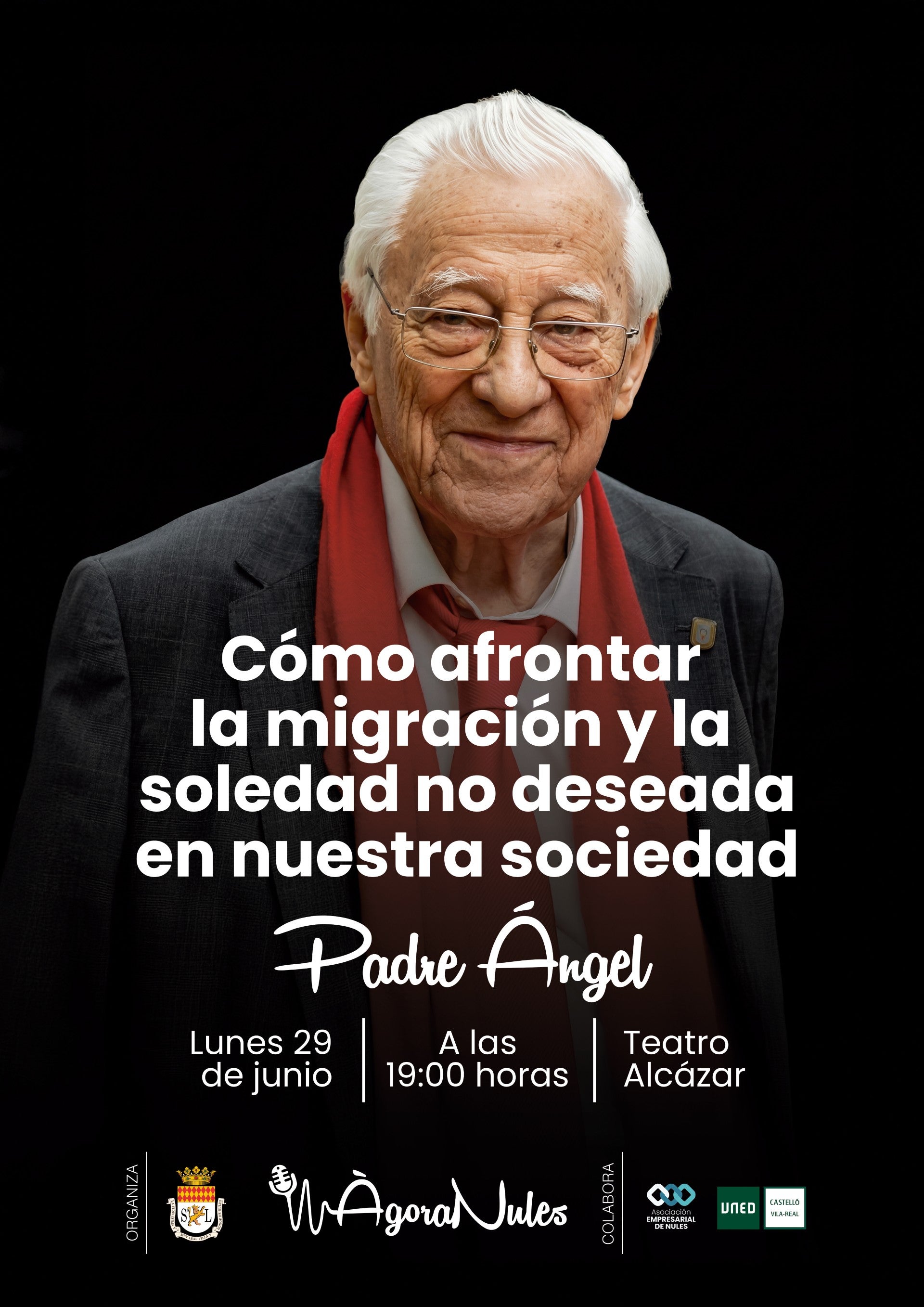 El conocido Padre Ángel es el próximo ponente del Ciclo Ágora Nules para el lunes El conocido Padre Ángel es el próximo ponente del Ciclo Ágora Nules para el lunes