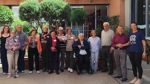 Pacientes y organizadoras de "El men&uacute; de los recuerdos"