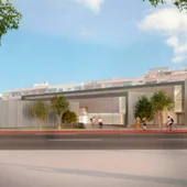 Figuración del futuro polideportivo Figuración del futuro polideportivo