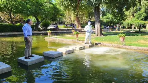 Se intensifican los trabajos de prevención frente al Virus del Nilo en parques de Sevilla Se intensifican los trabajos de prevención frente al Virus del Nilo en parques de Sevilla