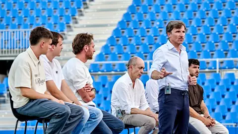 Lalo en un reciente acto de presentación de la metodología en la cantera Lalo en un reciente acto de presentación de la metodología en la cantera