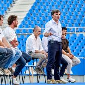 Lalo en un reciente acto de presentación de la metodología en la cantera 