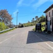 Comienzo de la carretera afectada en el enlace de la Encrucijada