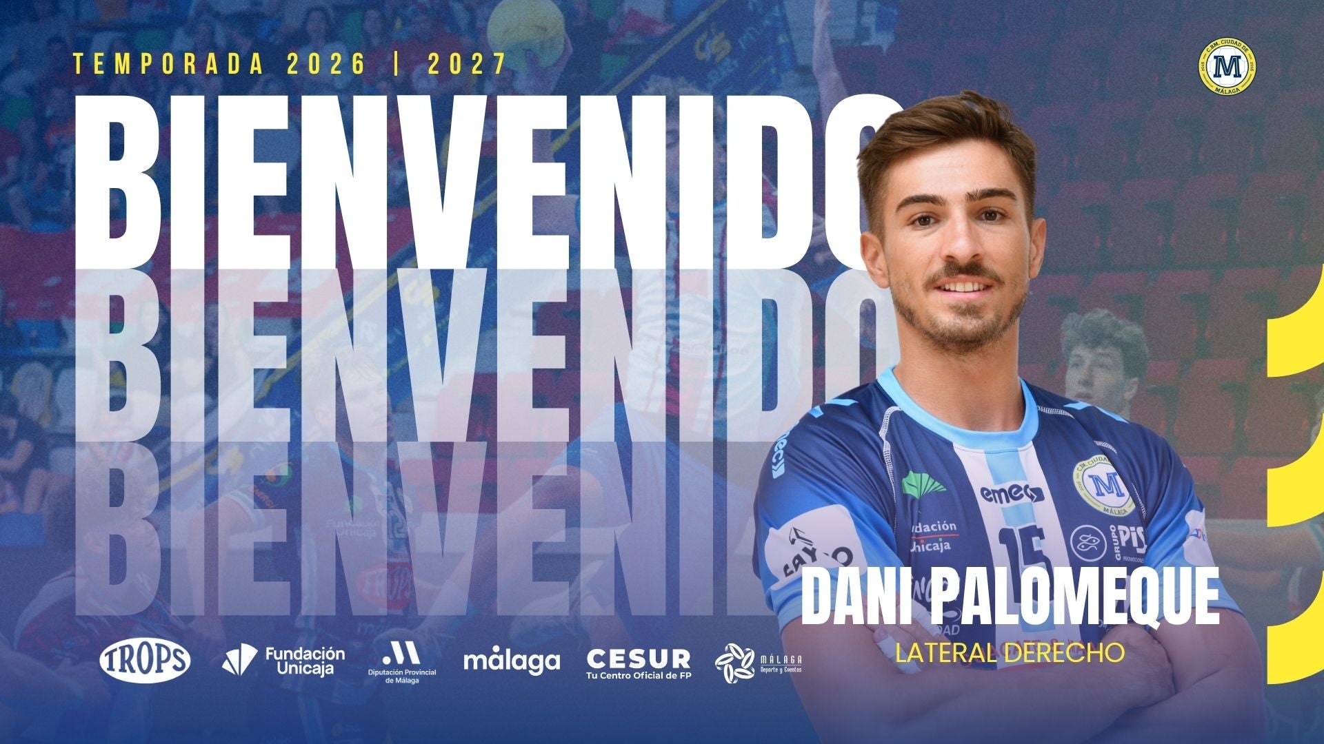 Dani Palomeque, del Ciudad Real de Asobal, ficha por el Trops Málaga Dani Palomeque, del Ciudad Real de Asobal, ficha por el Trops Málaga