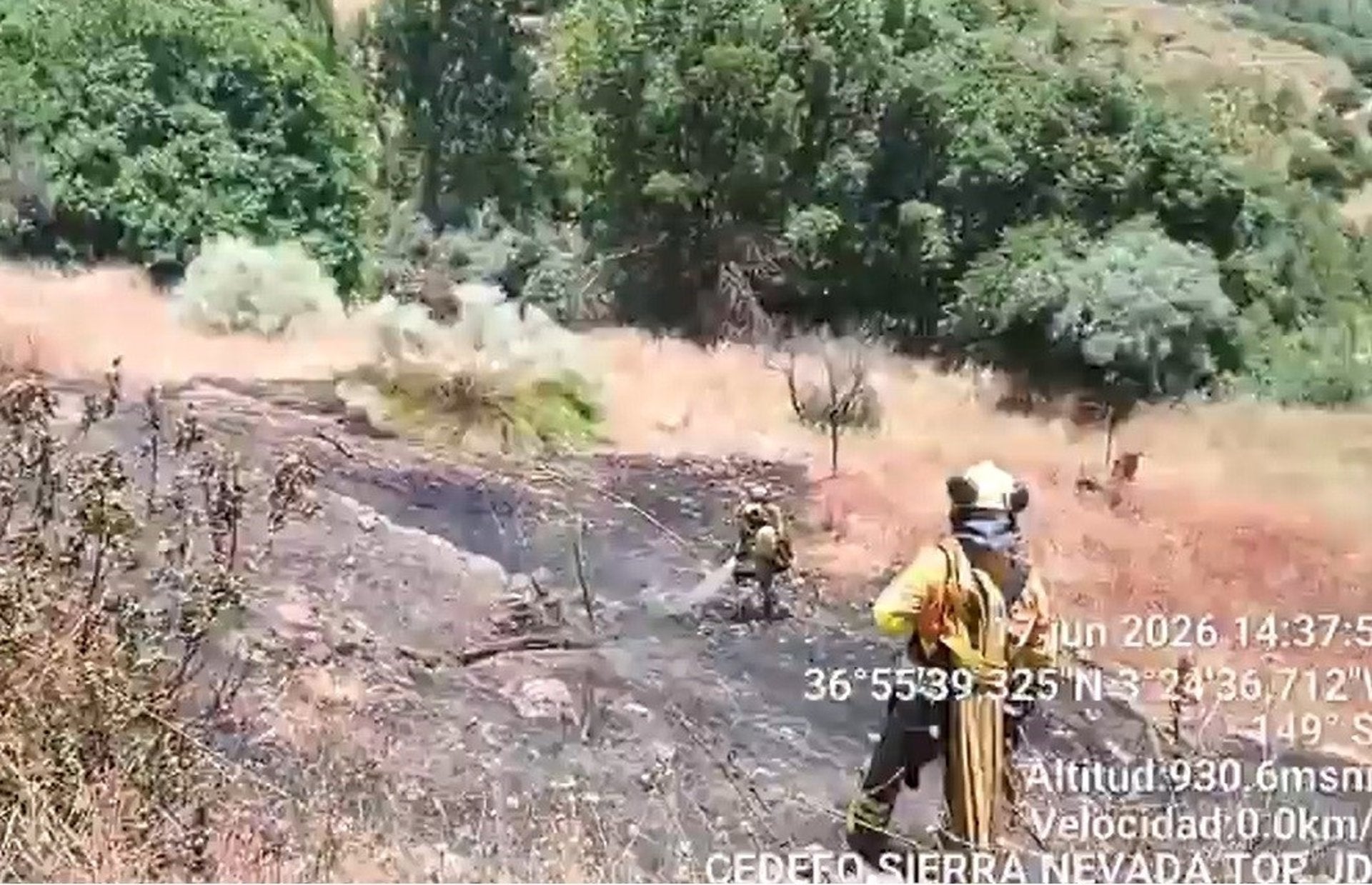 Hallan muerto a un anciano de 89 años en la zona afectada por el incendio forestal de Soportújar Hallan muerto a un anciano de 89 años en la zona afectada por el incendio forestal de Soportújar