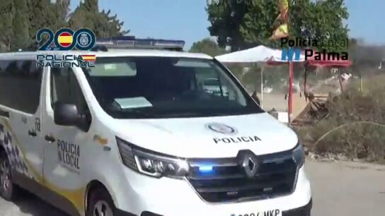 Siete detenidos y varias casetas demolidas en el operativo policial en Son Banya