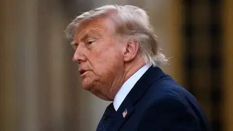 Trump en una foto de archivo Trump en una foto de archivo