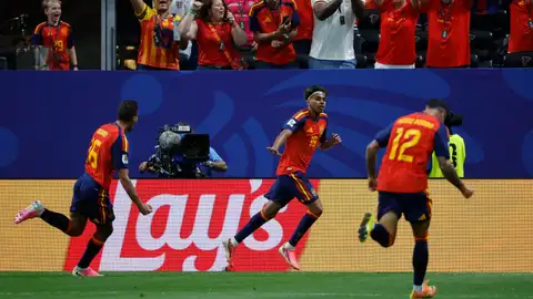 Celebración de España ante Arabia Saudí Celebración de España ante Arabia Saudí