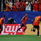 Celebración de España ante Arabia Saudí Celebración de España ante Arabia Saudí