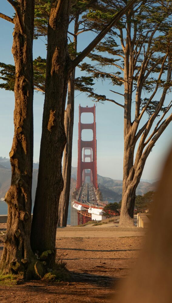 Original vista del Golden Gate