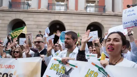 Concentración de médicos canarios Concentración de médicos canarios