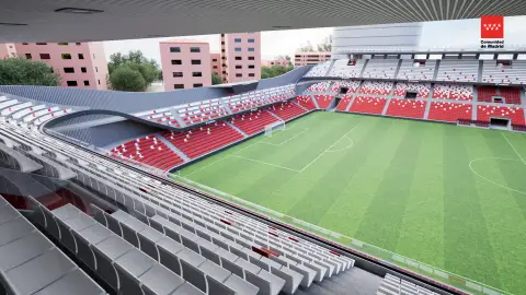 La Comunidad de Madrid presenta su remodelación integral del estadio de Vallecas La Comunidad de Madrid presenta su remodelación integral del estadio de Vallecas