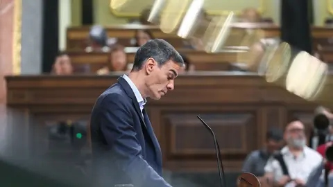 Pedro Sánchez durante una intervención en el Congreso de los Diputados Pedro Sánchez durante una intervención en el Congreso de los Diputados