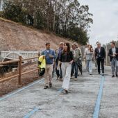 La Xunta avanza en las obras de la senda peatonal y ciclista entre Milladoiro y la estación intermodal de Santiago, con la previsión de ponerla en servicio en agosto