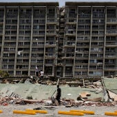Derrumbes en La Guaira, Venezuela, tras los terremotos. 