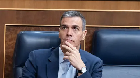 El presidente del Gobierno, Pedro Sánchez, durante una sesión plenaria en el Congreso de los Diputados. El presidente del Gobierno, Pedro Sánchez, durante una sesión plenaria en el Congreso de los Diputados.