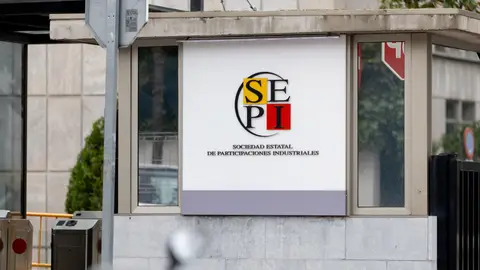 Control de acceso a la sede de la SEPI, en Madrid (España). Control de acceso a la sede de la SEPI, en Madrid (España).