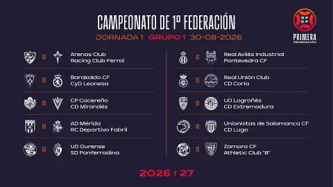 Cacereño, Mérida, Extremadura y Coria ya conocen su calendario en 1ª RFEF para una temporada que arrancará a finales de agosto Cacereño, Mérida, Extremadura y Coria ya conocen su calendario en 1ª RFEF para una temporada que arrancará a finales de agosto