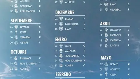 Las fechas claves del calendario del Málaga Las fechas claves del calendario del Málaga