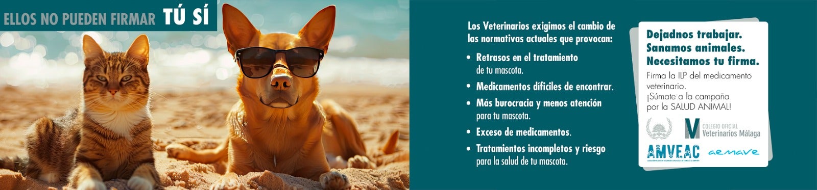 El Colegio de Veterinarios de Málaga llevará a las playas la recogida de firmas de la ILP del Medicamento Veterinario El Colegio de Veterinarios de Málaga llevará a las playas la recogida de firmas de la ILP del Medicamento Veterinario