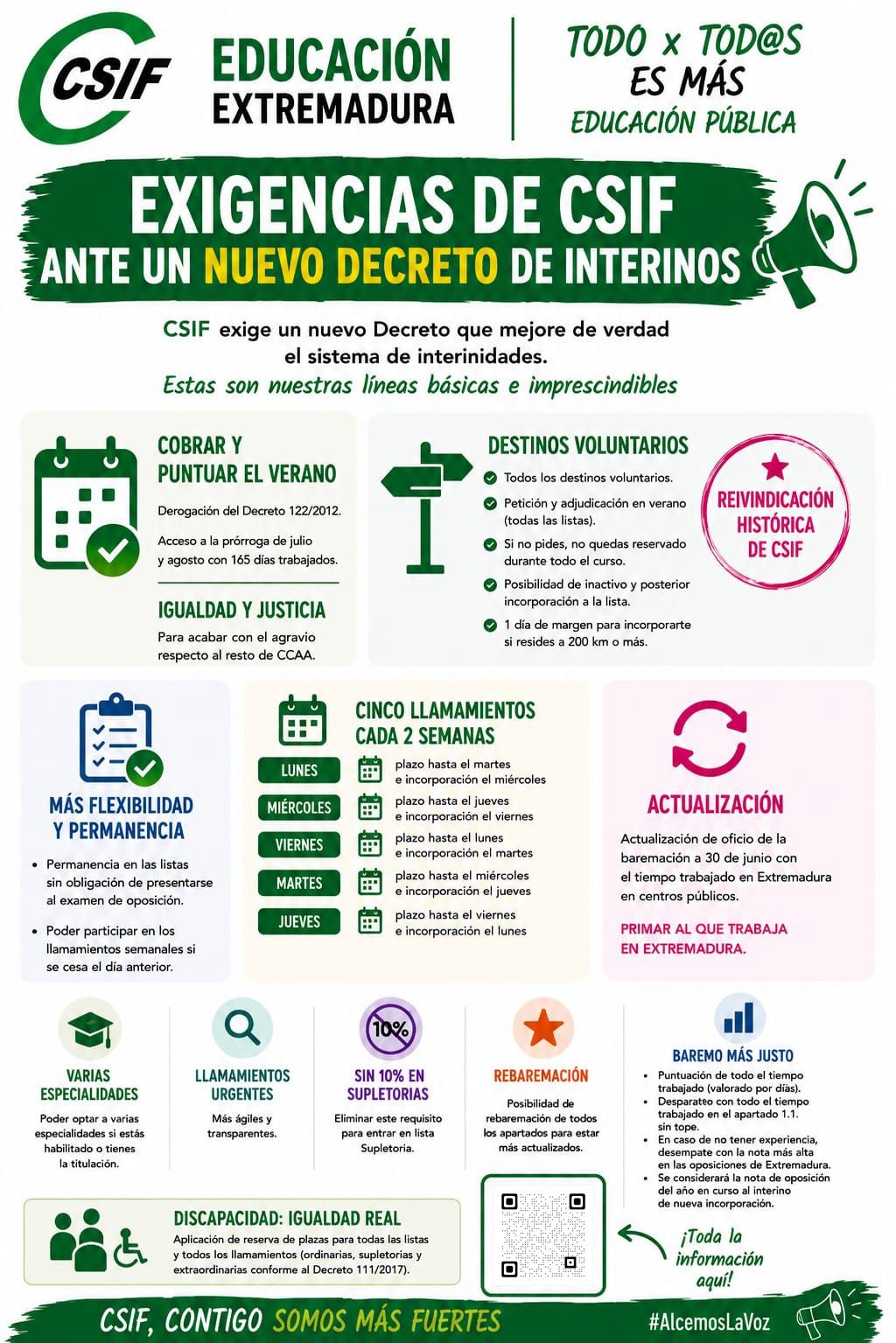 CSIF exige un nuevo decreto de interinos que derogue las restricciones para cobrar el verano CSIF exige un nuevo decreto de interinos que derogue las restricciones para cobrar el verano