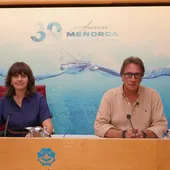 Consellera y Director Insular en rueda de prensa Consellera y Director Insular en rueda de prensa