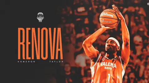 Kameron Taylor renueva su contrato con Valencia Basket hasta 2028 Kameron Taylor renueva su contrato con Valencia Basket hasta 2028
