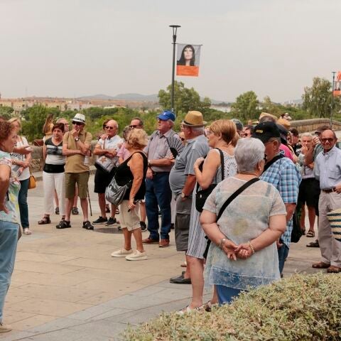 Turistas en la ciudad de Mérida