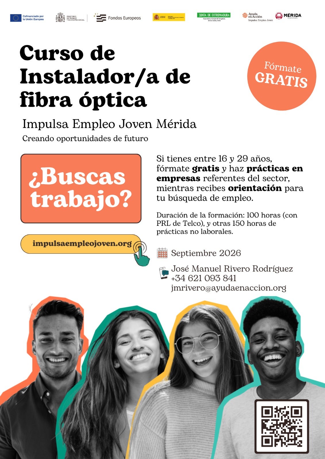 El ayuntamiento renueva por una quinta edición Impulsa Empleo Joven con formación en fibra óptica y prácticas en empresas El ayuntamiento renueva por una quinta edición Impulsa Empleo Joven con formación en fibra óptica y prácticas en empresas