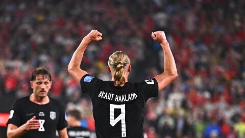 El jugador noruego Haaland durante un partido este Mundial 2026