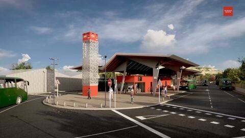 Infograf&iacute;a del futuro Intercambiador Modal de Transporte de Alcal&aacute; de Henares