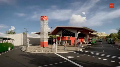 Ha quedado aprobado el convenio entre el Ayuntamiento de Alcalá de Henares, la Comunidad de Madrid y el Consorcio Regional de Transportes que permitirá iniciar la construcción y posterior puesta en funcionamiento del Intercambiador Modal de Transportes de la ciudad complutense Infografía del futuro Intercambiador Modal de Transporte de Alcalá de Henares