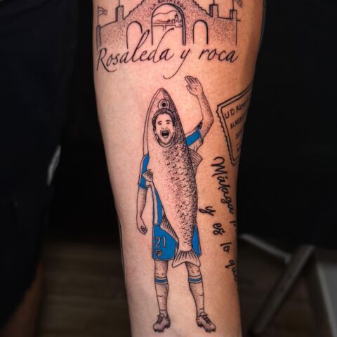 Adrián Niño vestido de boquerón