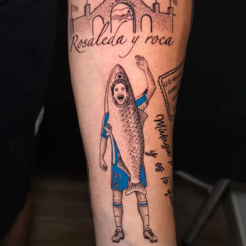 Adrián Niño vestido de boquerón