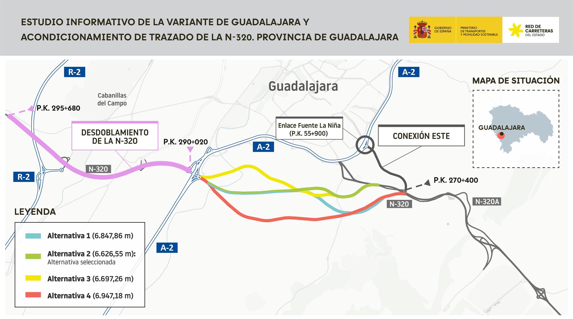 El Ministerio de Transportes aprueba el estudio informativo para la variante de la N320 de Guadalajara El Ministerio de Transportes aprueba el estudio informativo para la variante de la N320 de Guadalajara